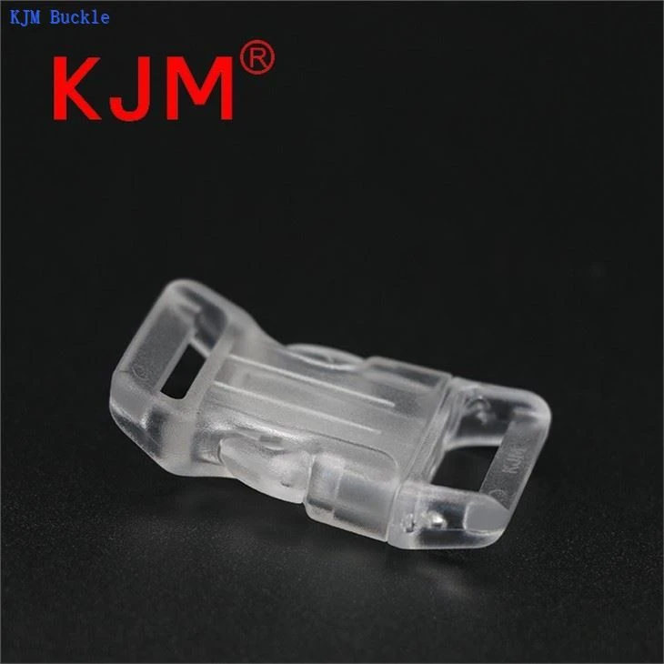 KJM Transparent Plastic Side Release Snap Buckle With Lock